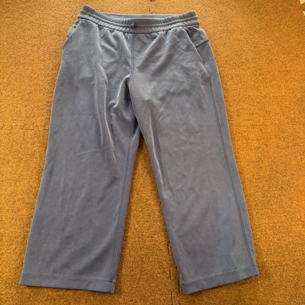 Lululemon Softstreme High-Rise Straight-Leg Crop 23 Pants Blue LW6BZXS Size 10
